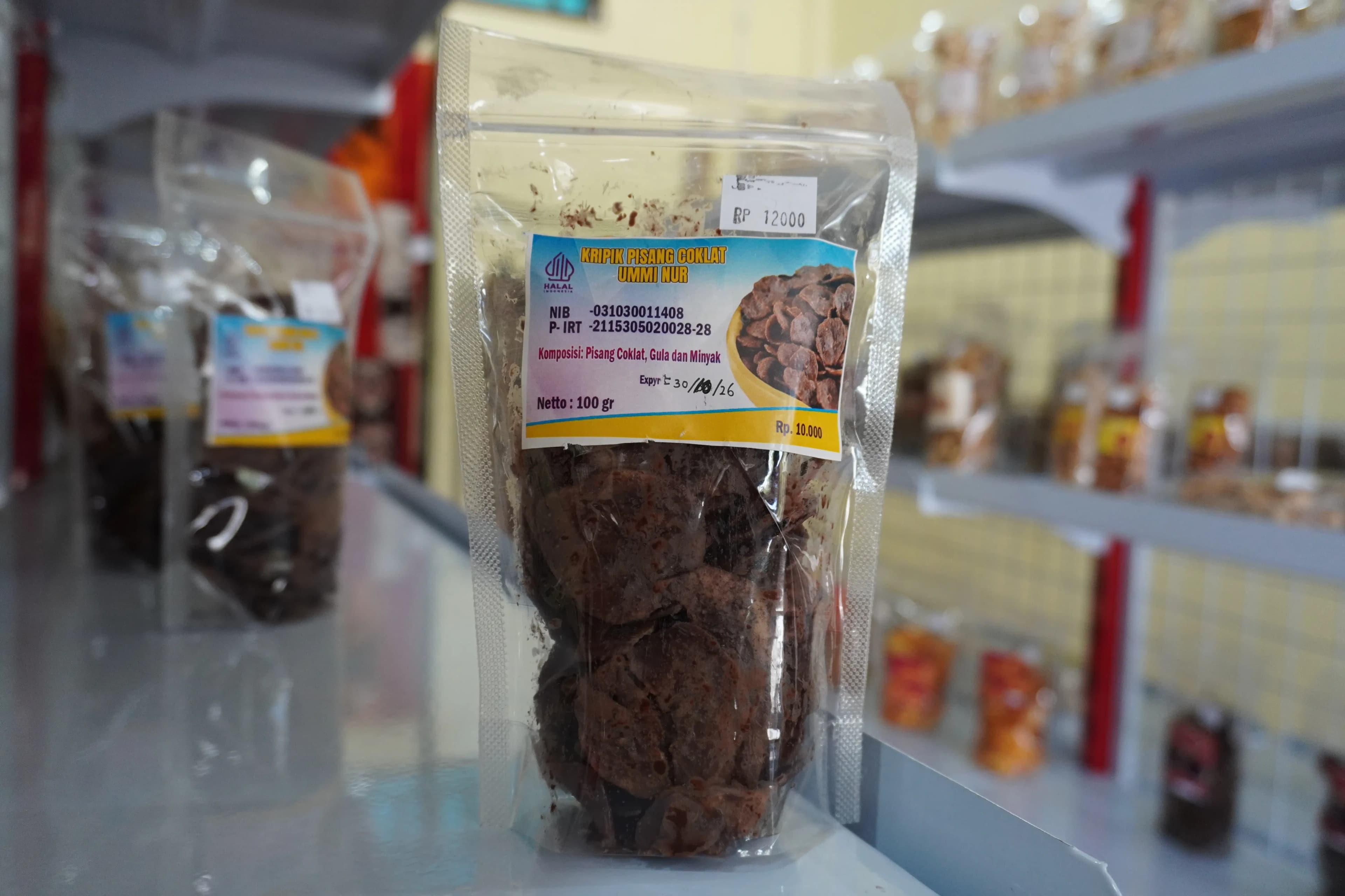 Keripik Pisang Cokelat